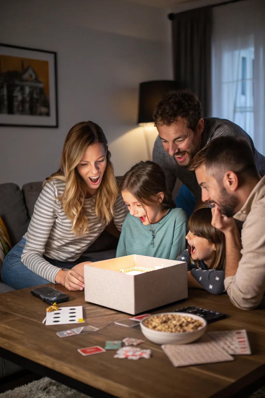 Mystery box games spark curiosity and excitement.