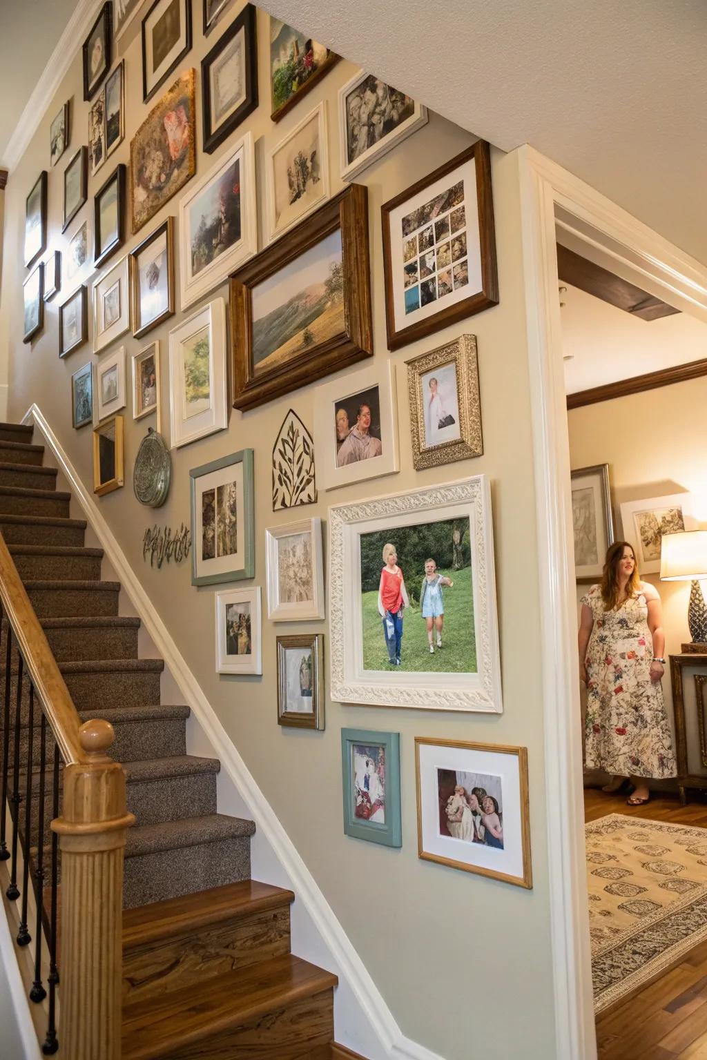 Curated photo collage with art elements.