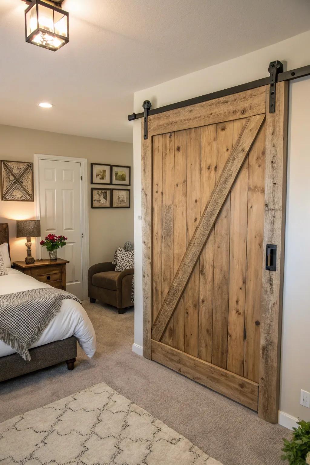 Upcycled materials add unique character.