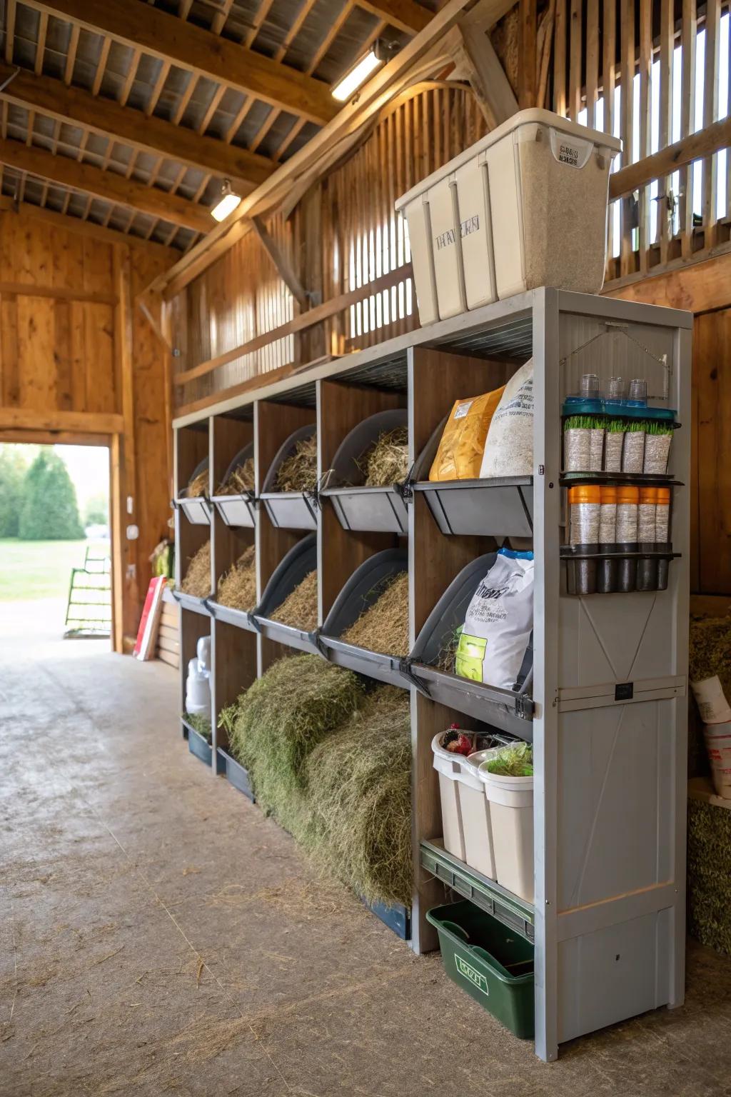 Shelving that adjusts is great for varied demands.