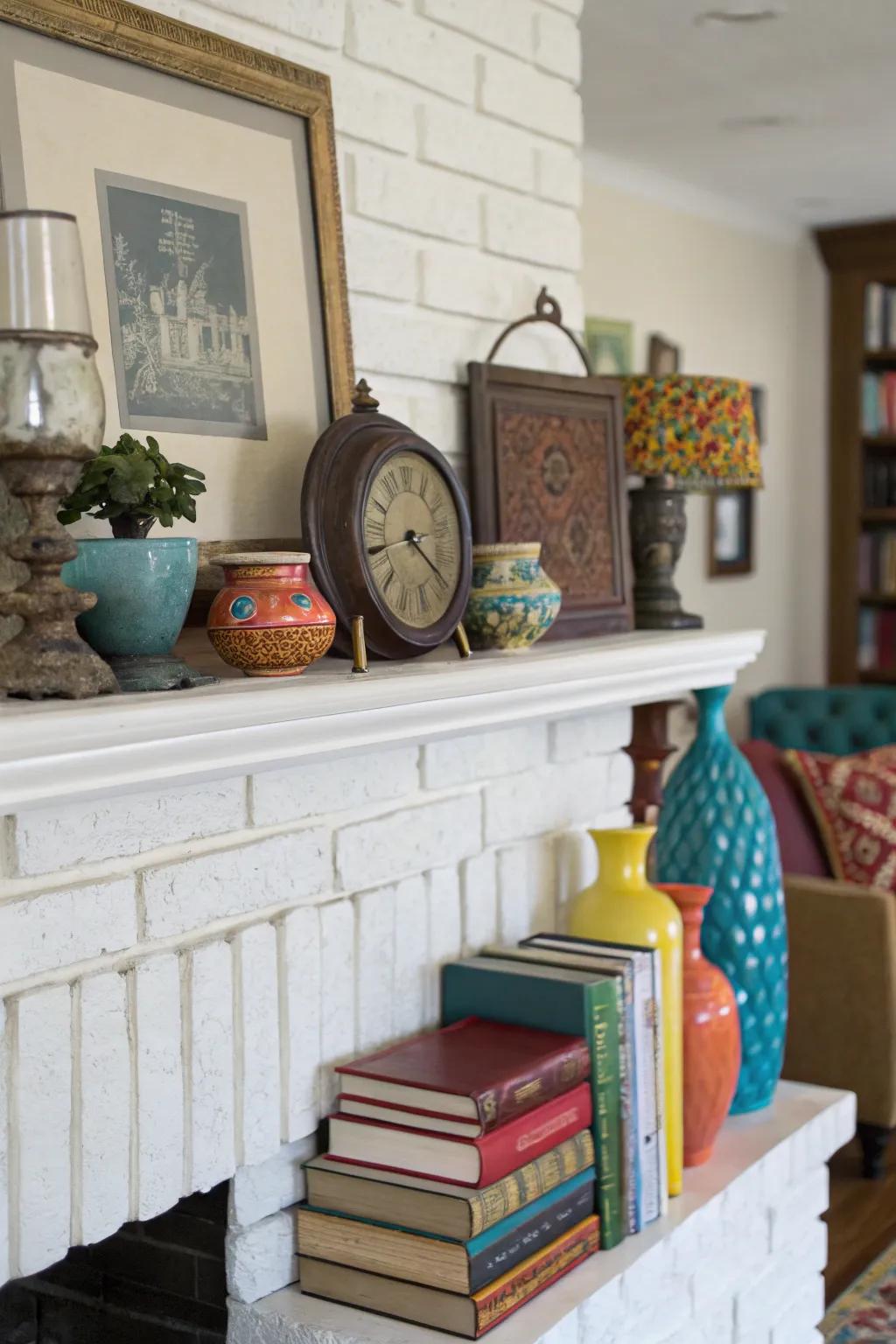 An eclectic mix of styles adds unique personality.