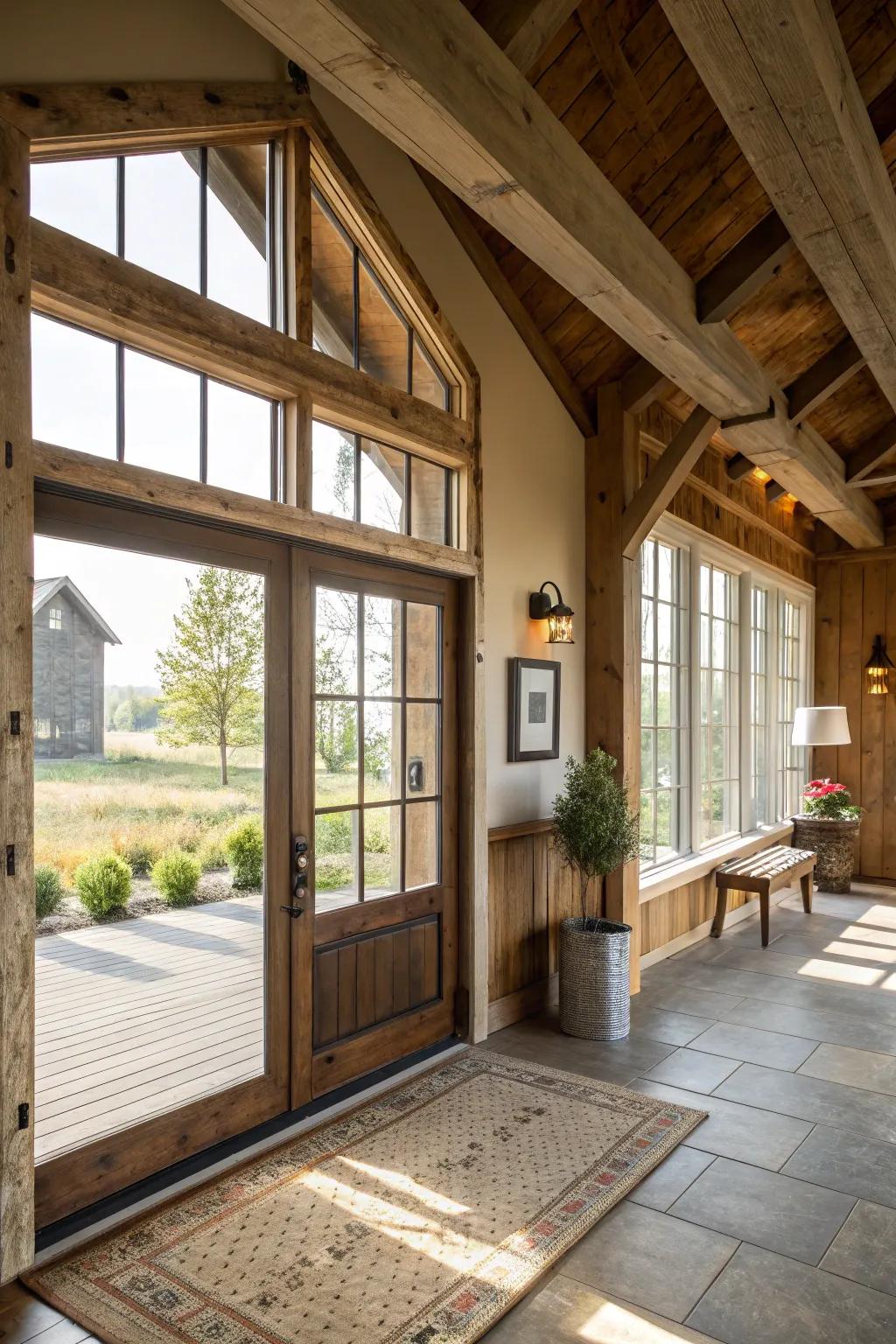 Sunlight fosters an open, airy atmosphere.