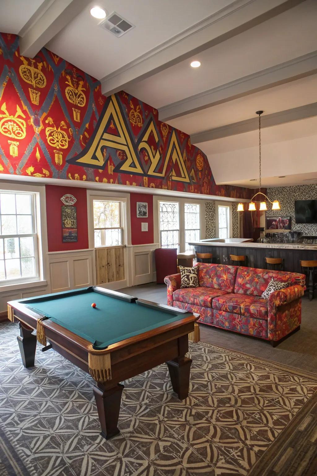 A standout wall brings personality and style to your room.