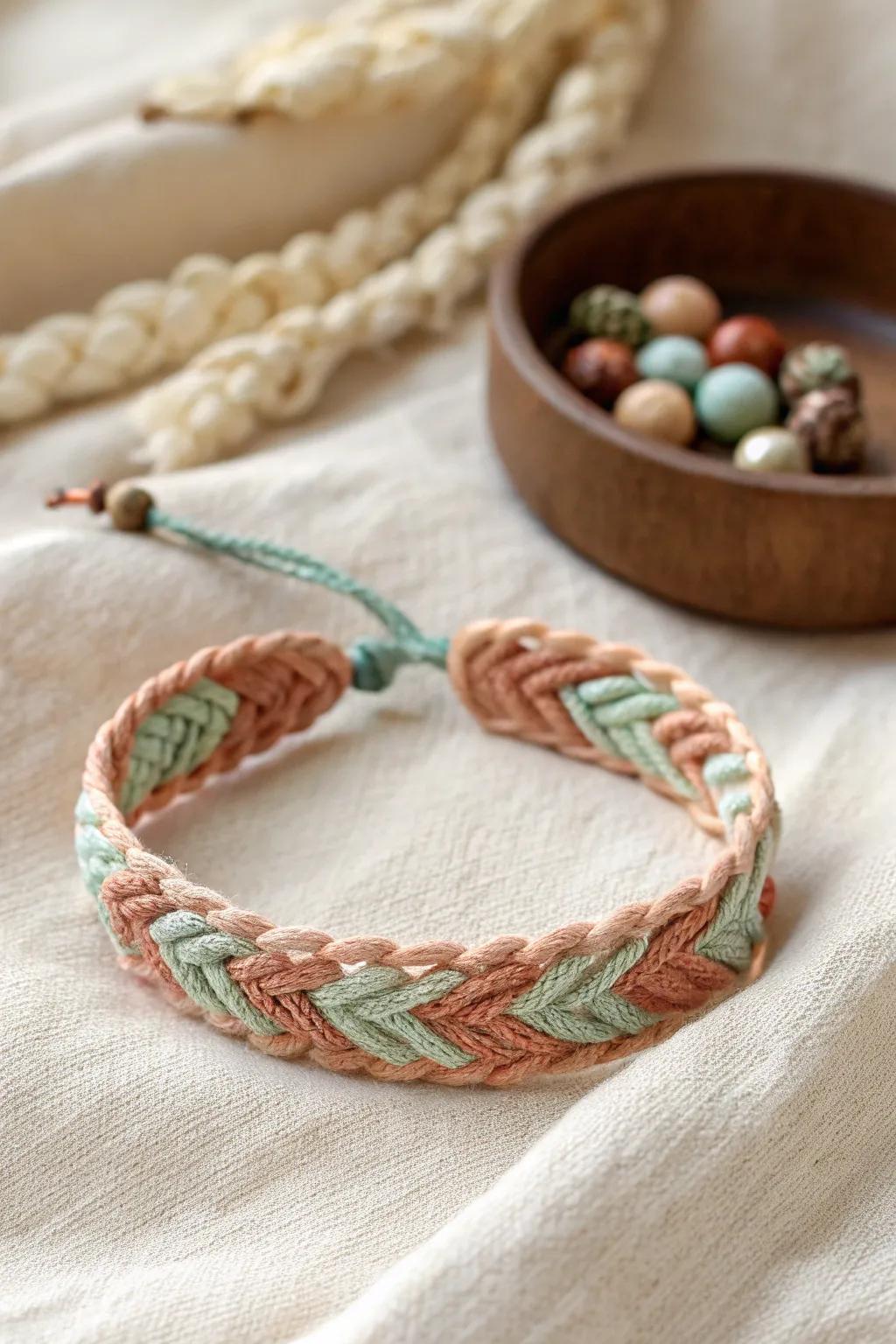 Craft with heart: Forge enduring memories with beautifully woven friendship bands.