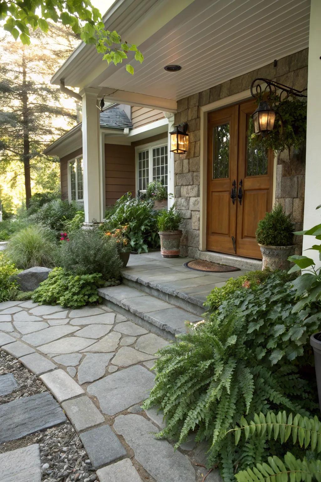 Assimilating verdure engenders a seamless organic vista.