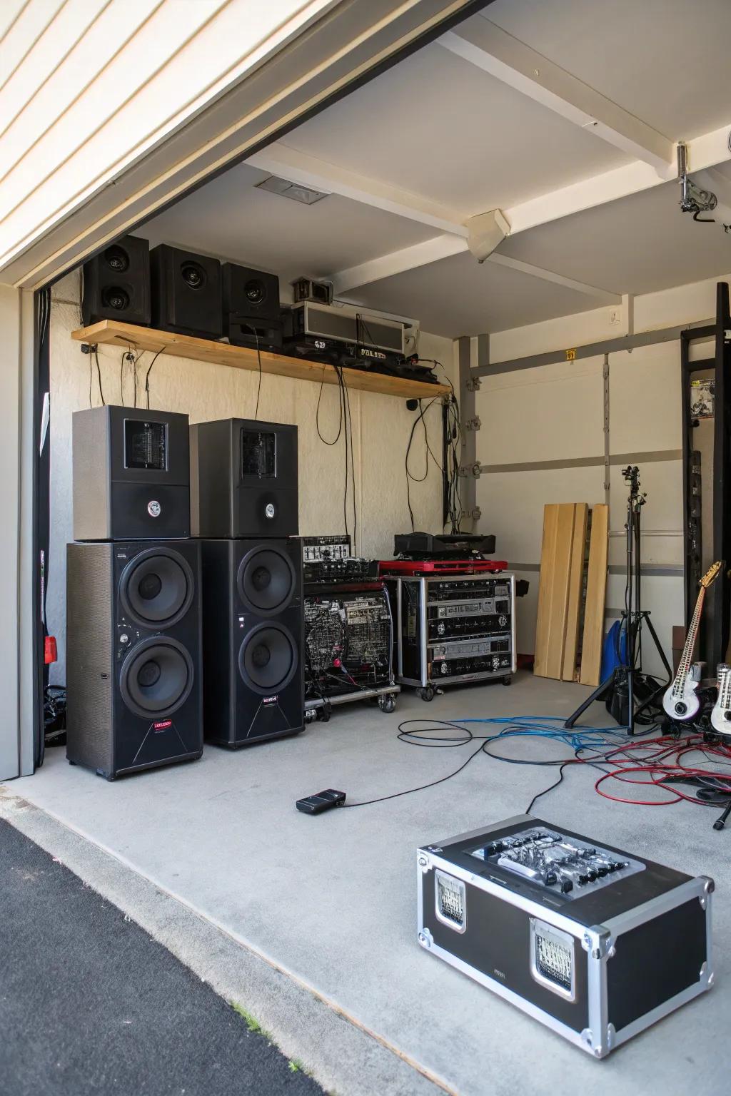 Upgrade your workshop ambiance with an excellent sound system.