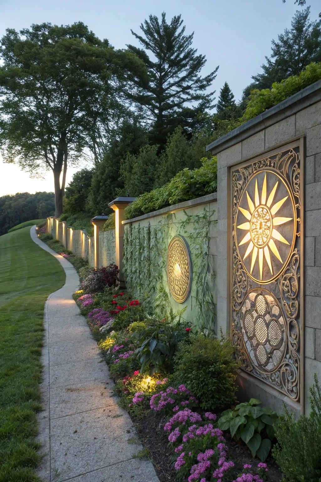 Elevate your garden with illuminated radiance decor.