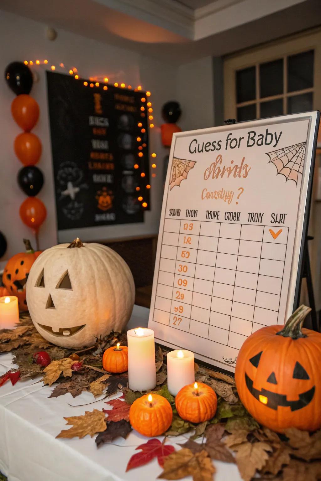 A guessing game adds anticipation and fun to the celebration.