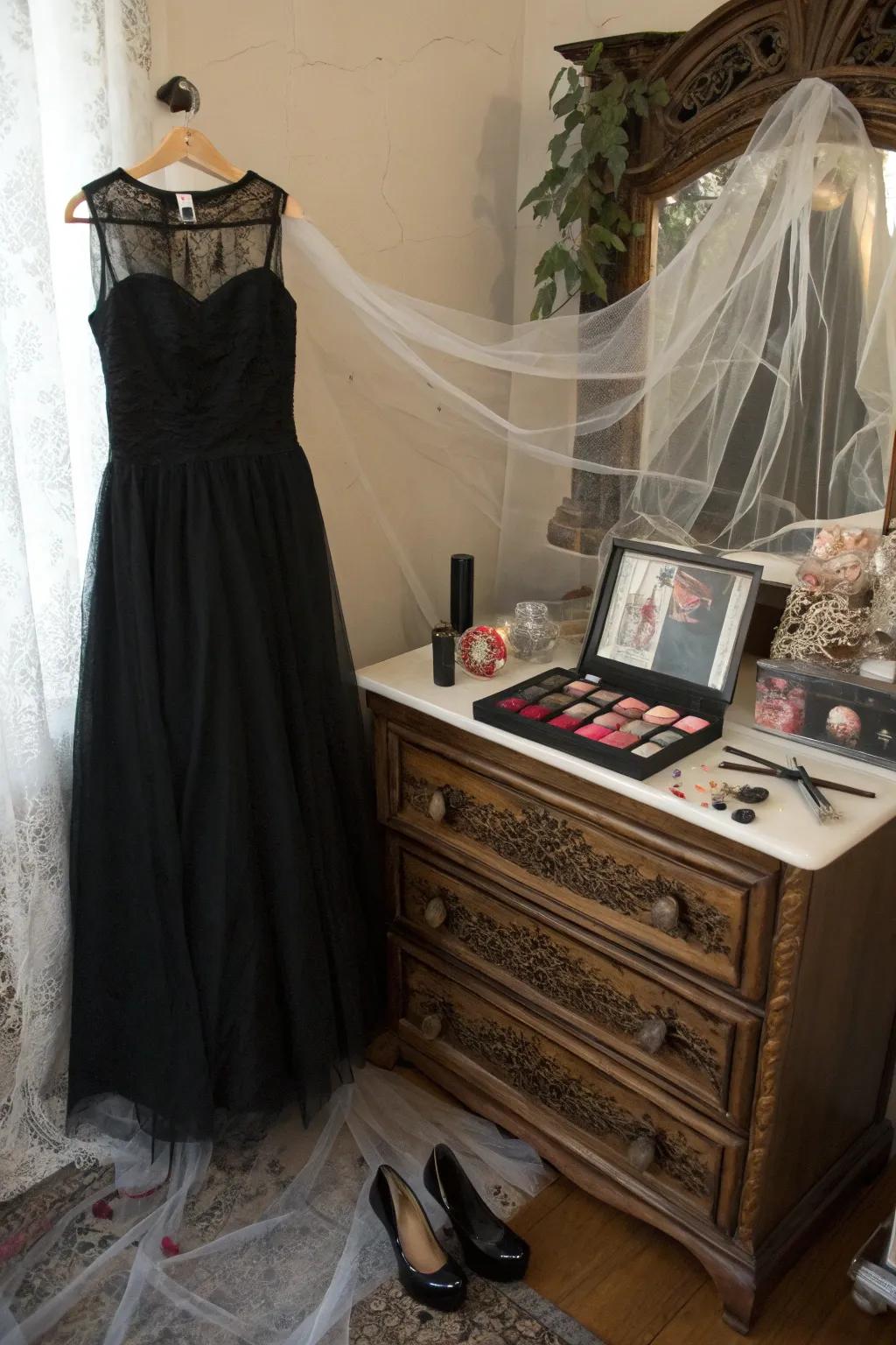 Walk the aisle as a haunting spirit bride.