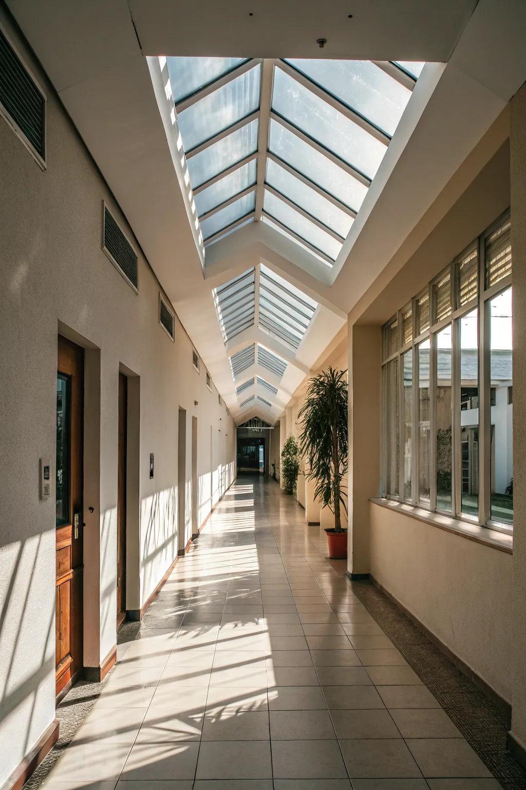 Apertures greatly enhance hallways with the gift of natural light.
