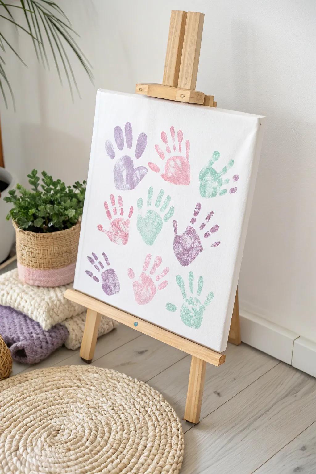Transform tiny handprints into cherished memories with a splash of color and creativity. #MiniMasterpieces