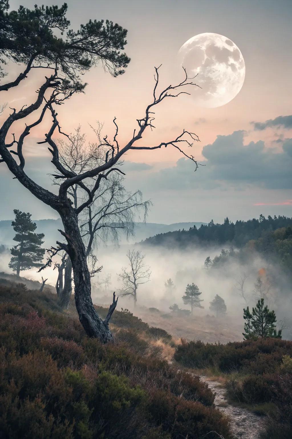 Dreamlike horror imagery poster for a hauntingly unique Halloween.