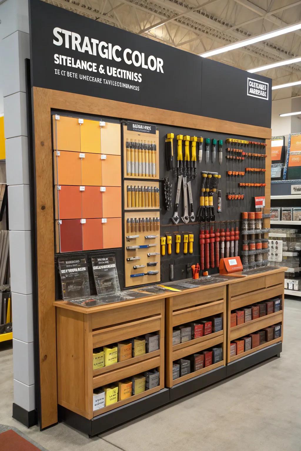 Strategic use of color to improve mood and grab attention.