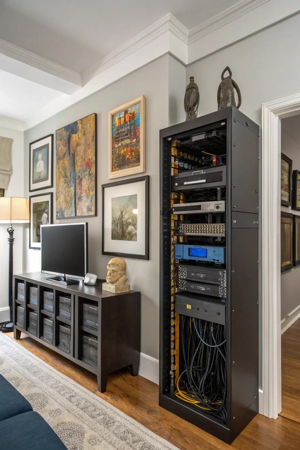 Blend technology with art for a harmonious setup.