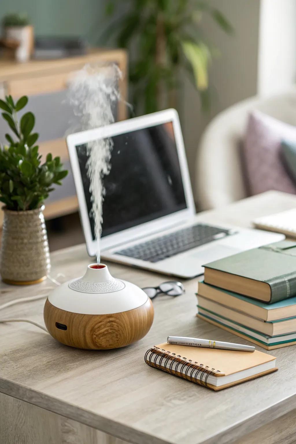 A peaceful study area aids in focus and relaxation.