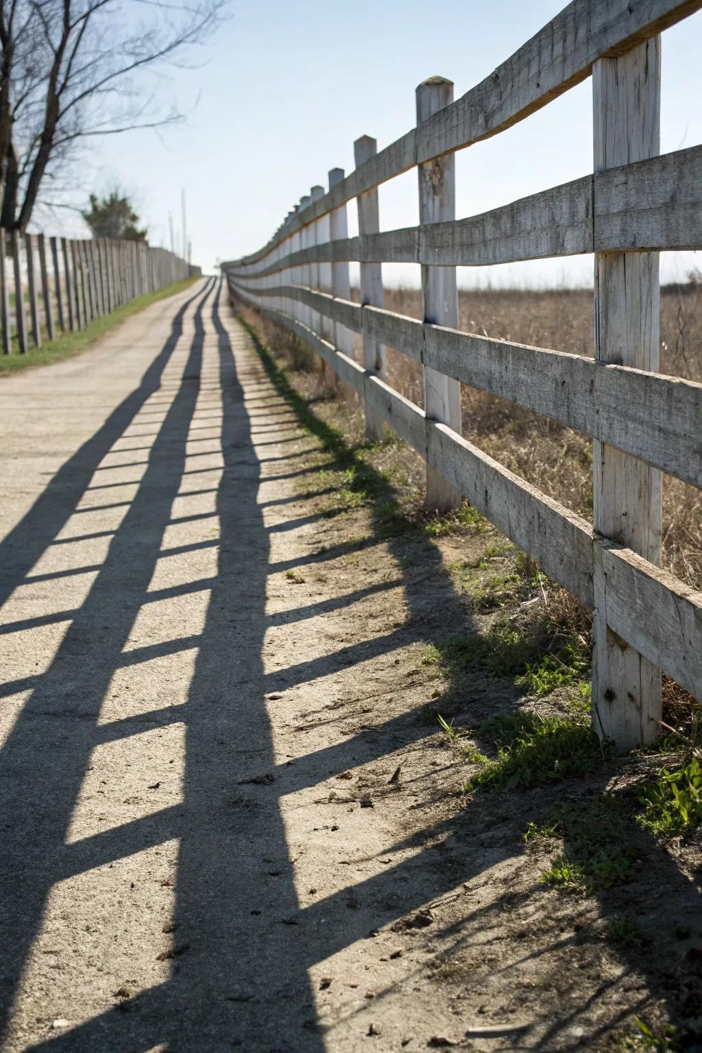 Shadow box fences offer cover with style.