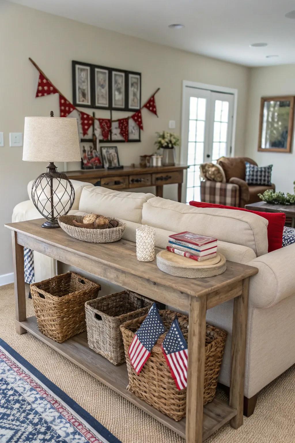 Themed displays create a unified decor story.