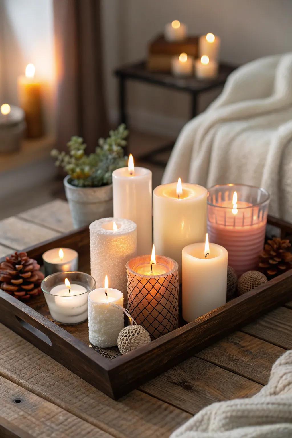 A charming light display ideal for cozy evenings.