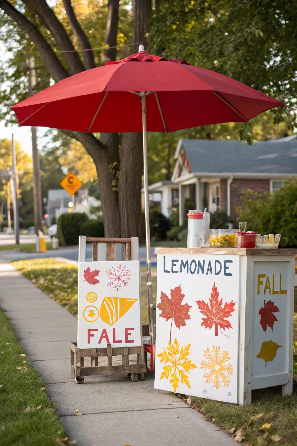 Seasonal motifs maintain your lemonade stand stimulating year-round.