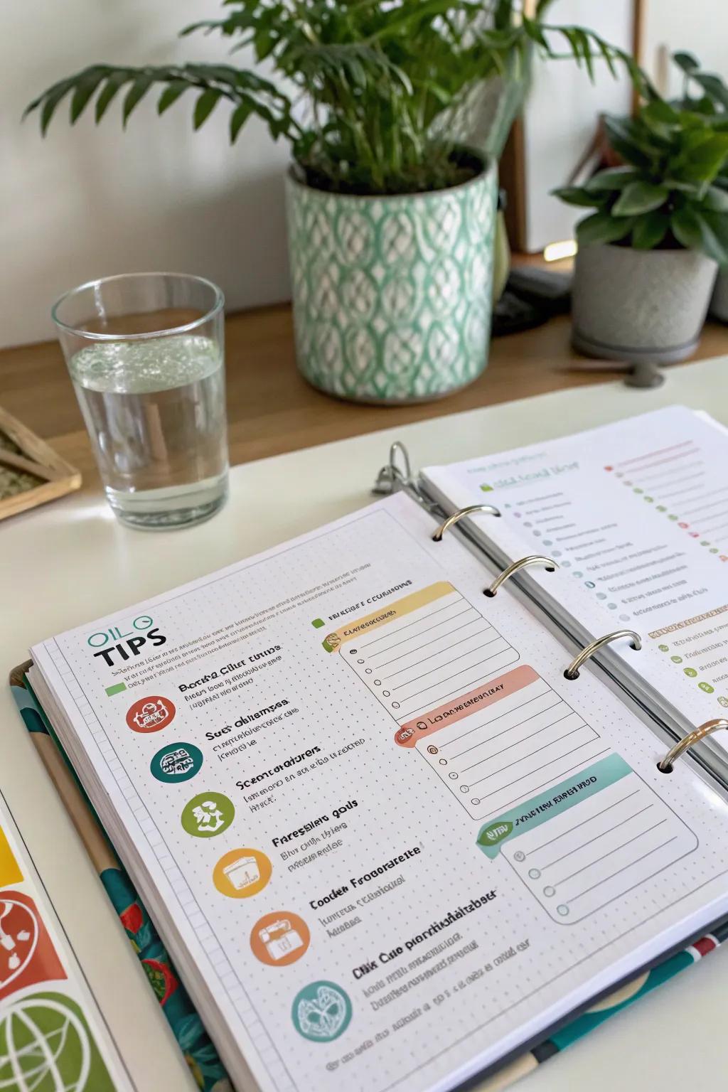 An eco-conscious tips section to guide sustainable living.