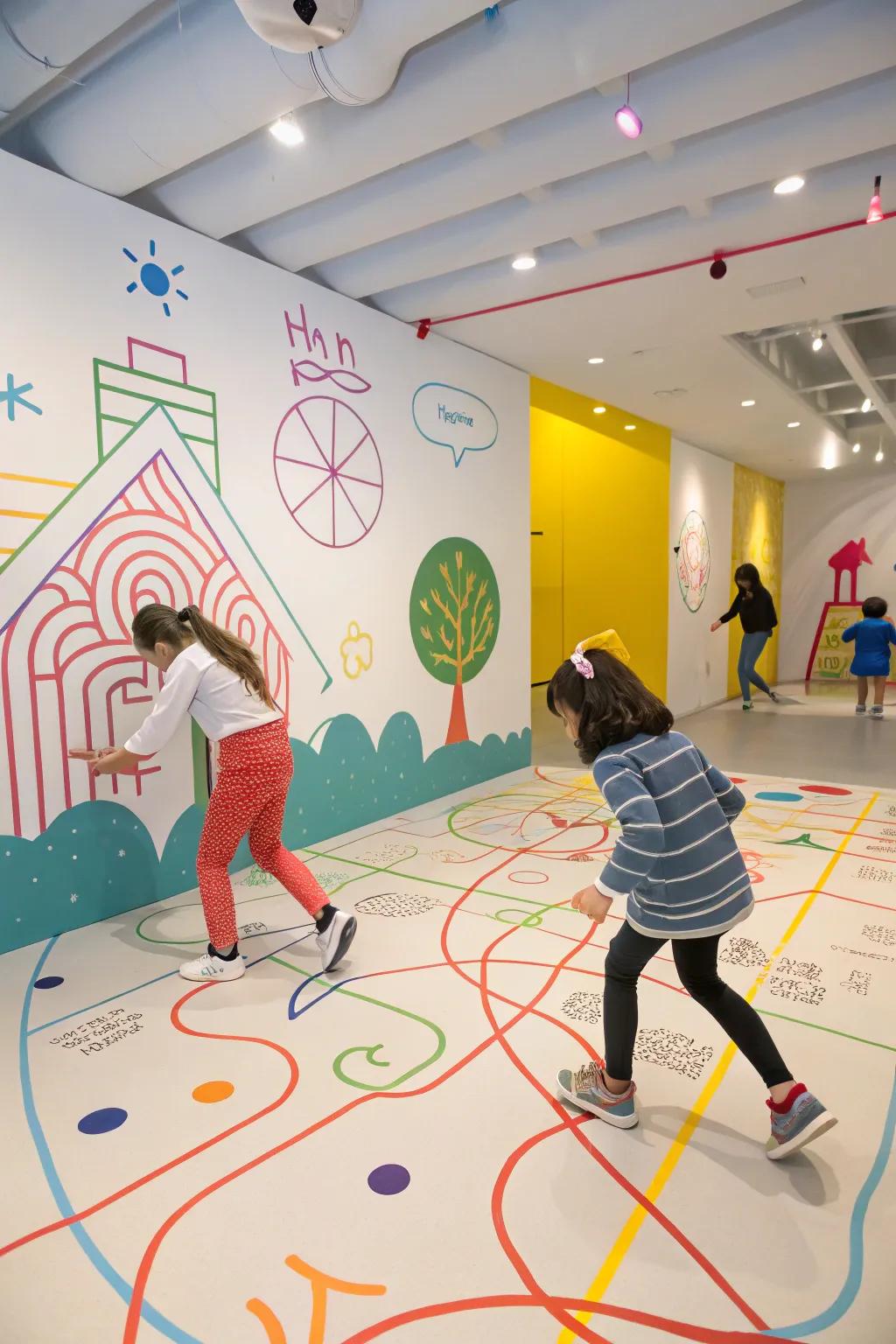 Engage and inspire using interactive line art.