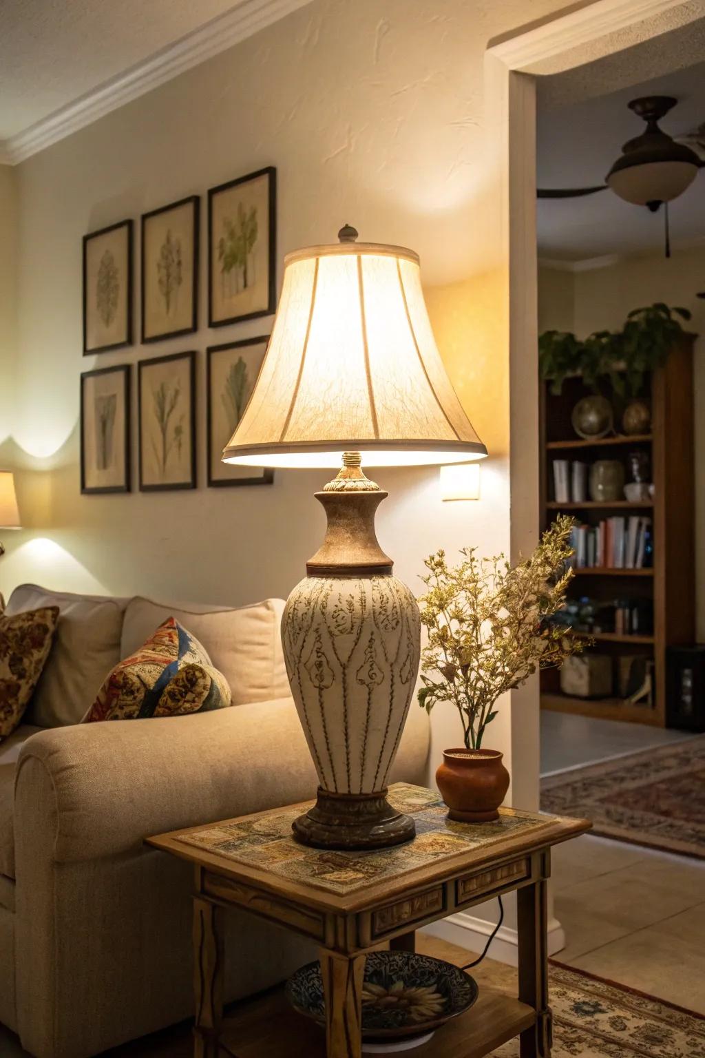 Small lights offer personal touches and highlight specific areas.