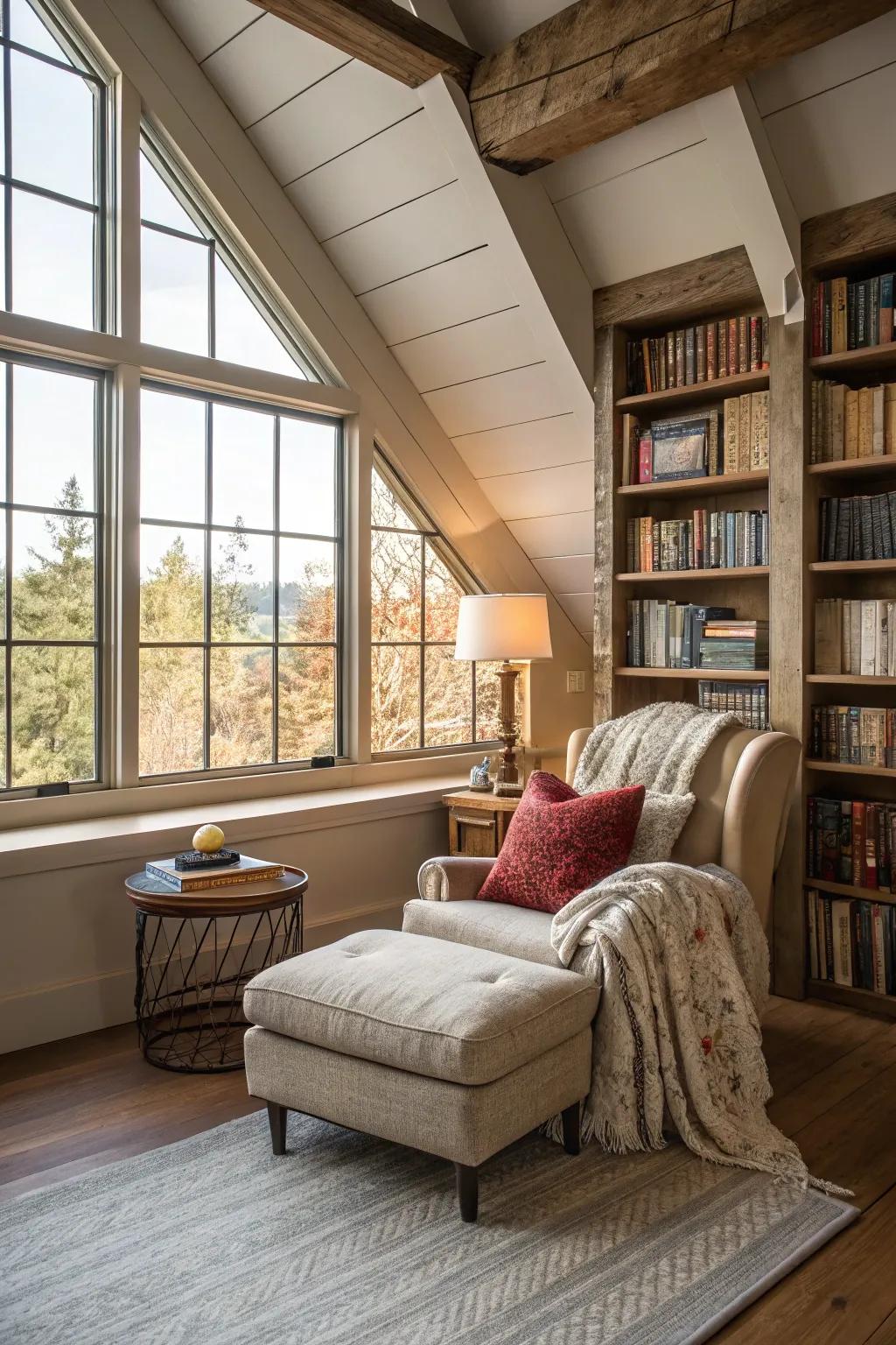 Craft a personal sanctuary with a reading nook.