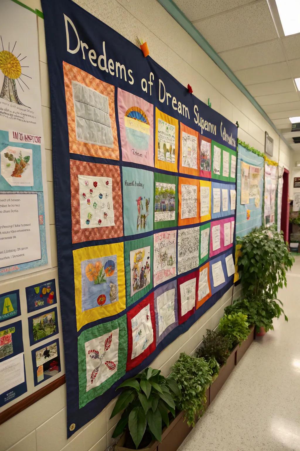 A community tapestry of dreams highlights unity, creativity, and shared aspirations.