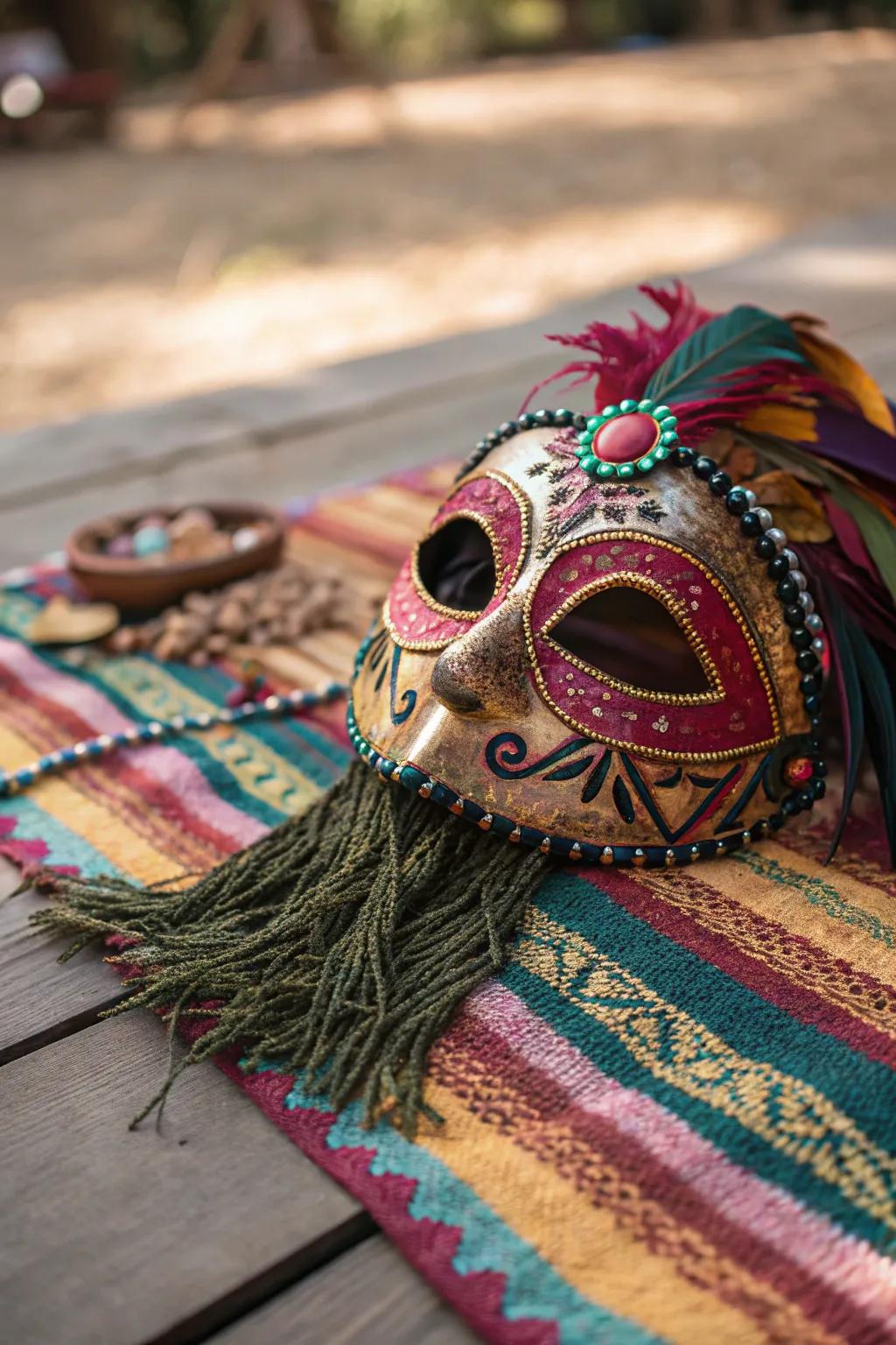 Designs offer an artistic charm to masks.