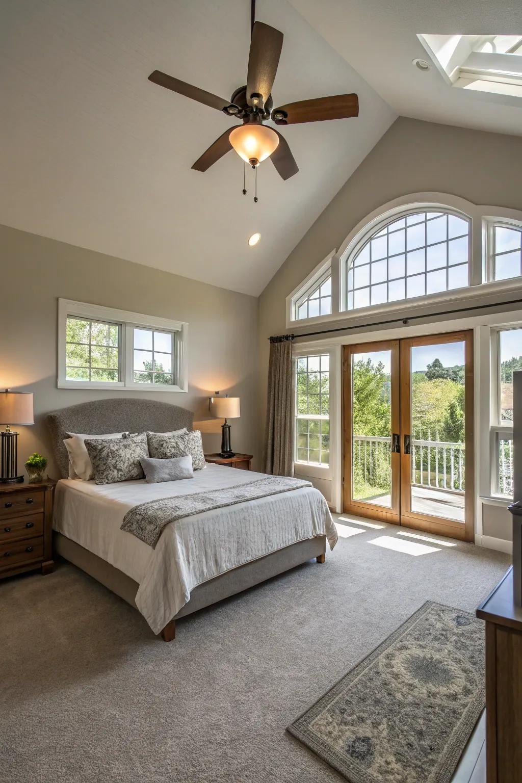 Good airflow is key to a restful and healthy bedroom.