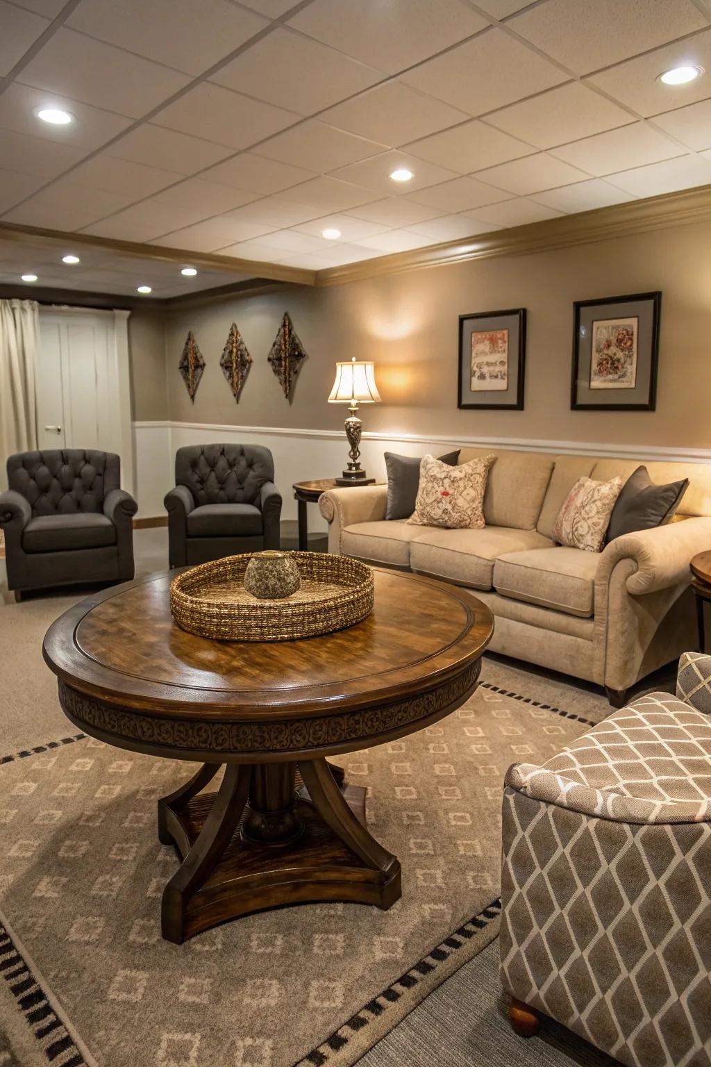 Incorporate style and function with a coffee table that stands out.