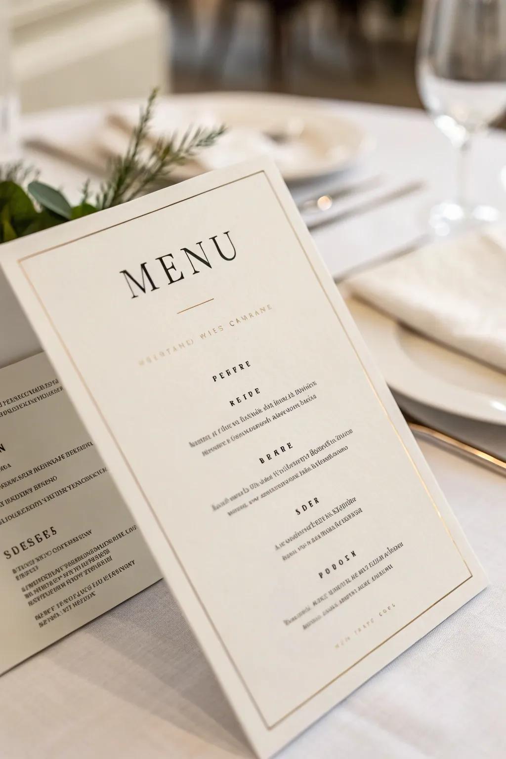 Simplistic layouts focus on elegance and essential elements.