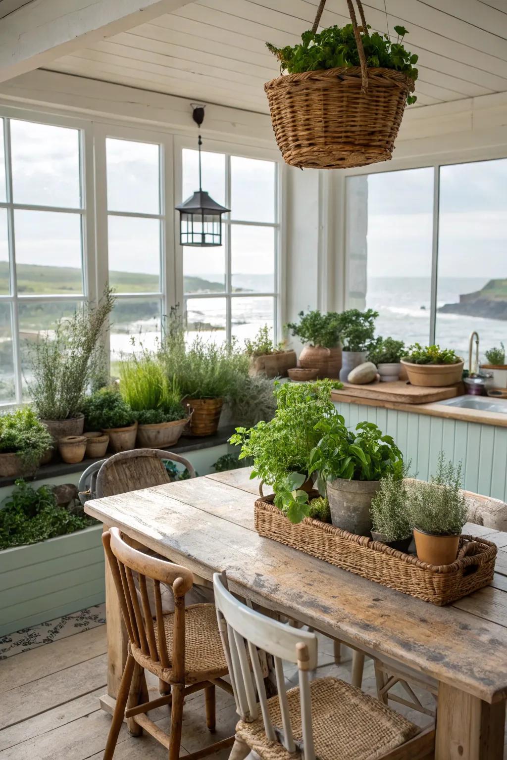 Verdure appends freshness and vitality to this kitchen.