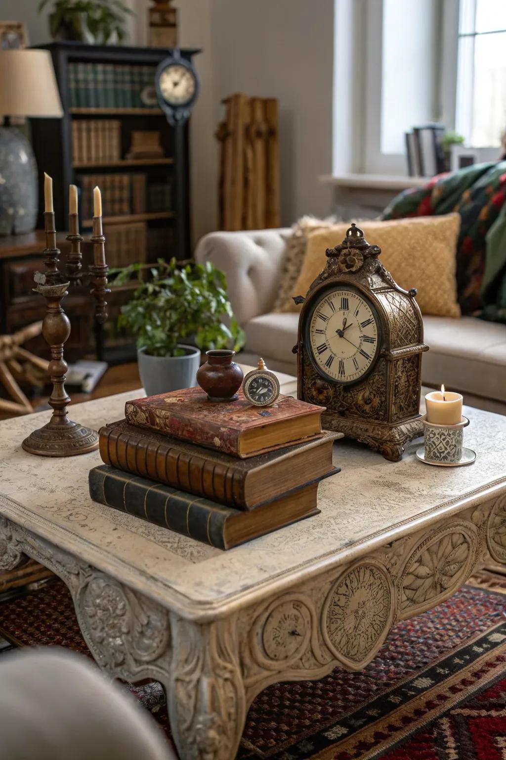 Treasured finds enhance character and charm on your table.
