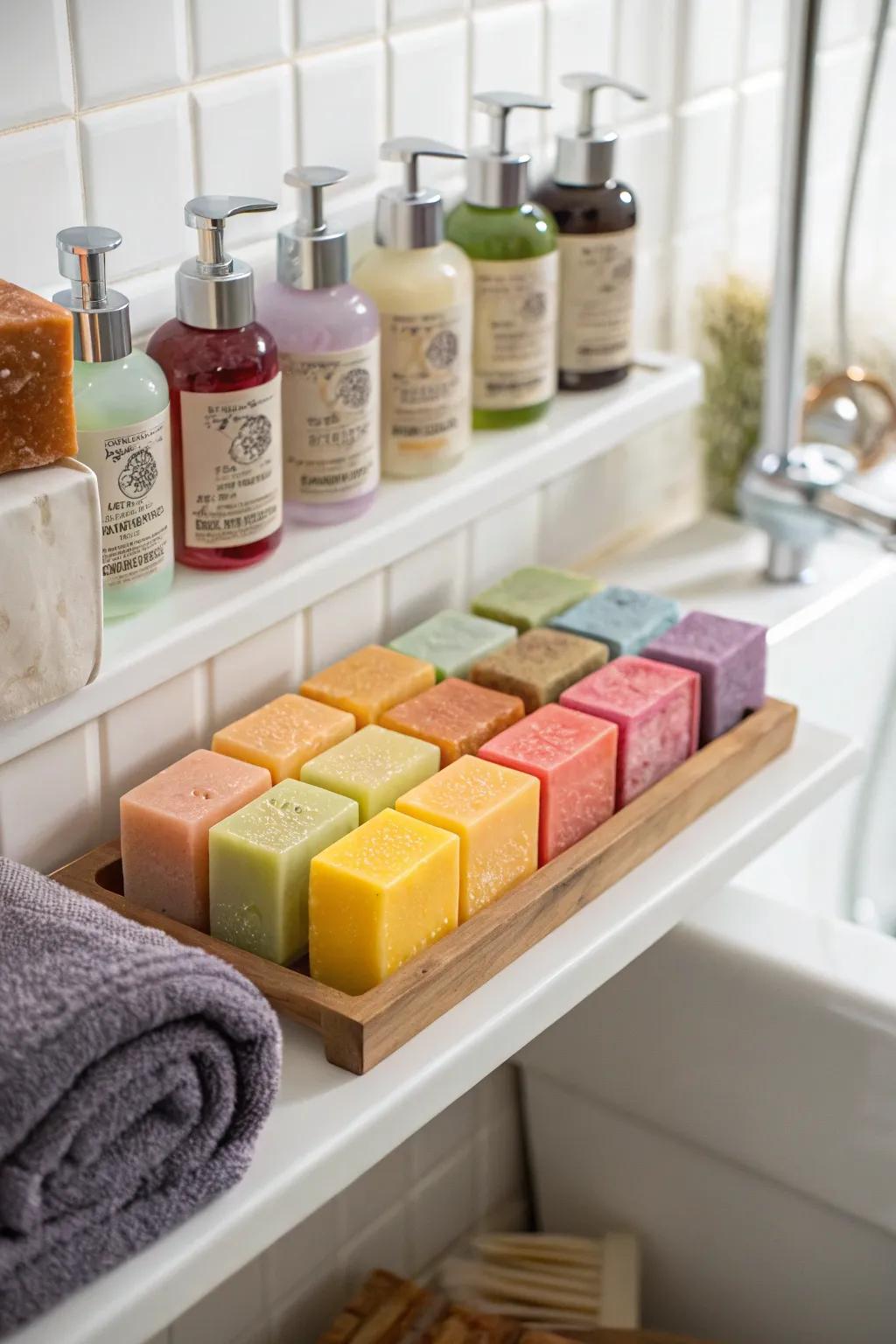 An artisan soap line brings a hint of luxury to bath time.