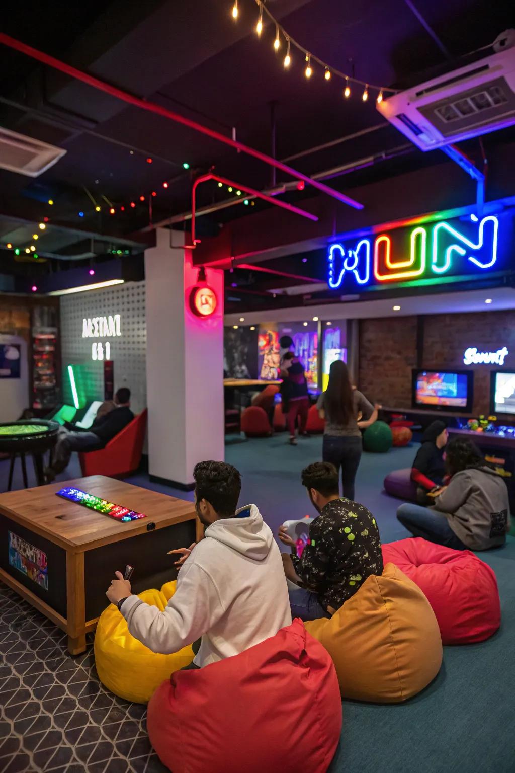 Personalize your gaming space through a playful illuminated installation.