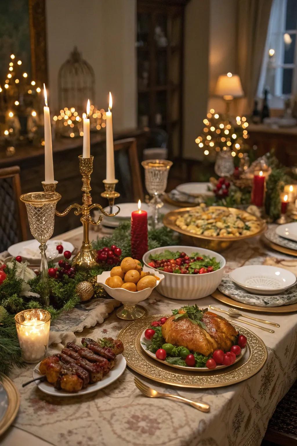 A lavish Twelfth Night feast that celebrates the end of the celebratory period.
