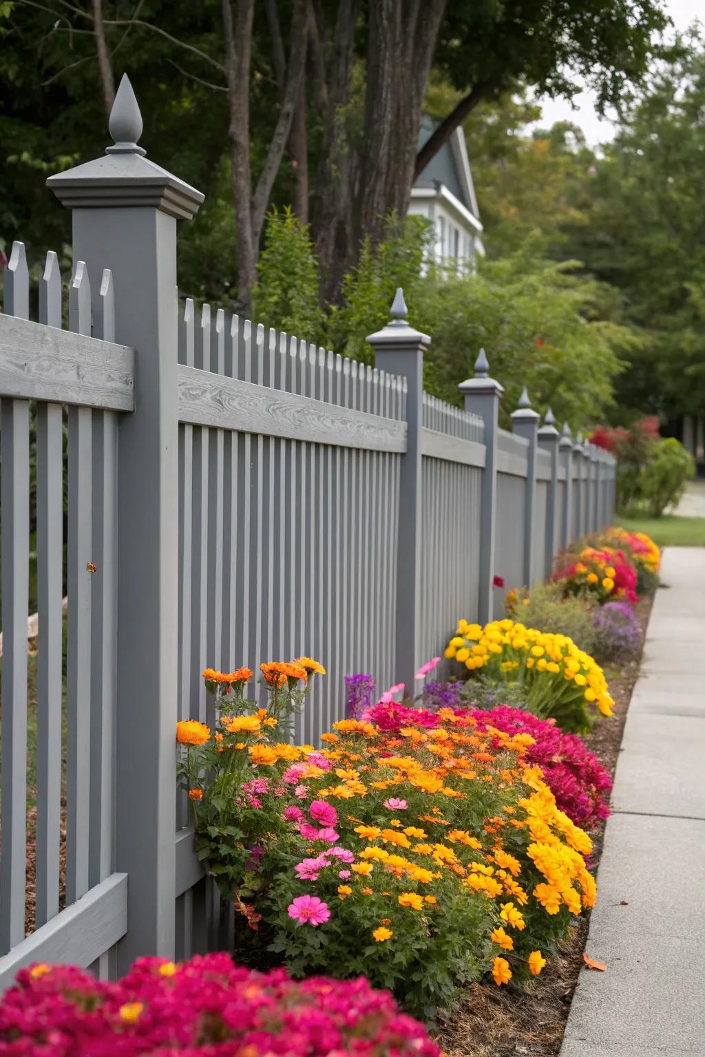 Craft harmony using a one-shade fence design.
