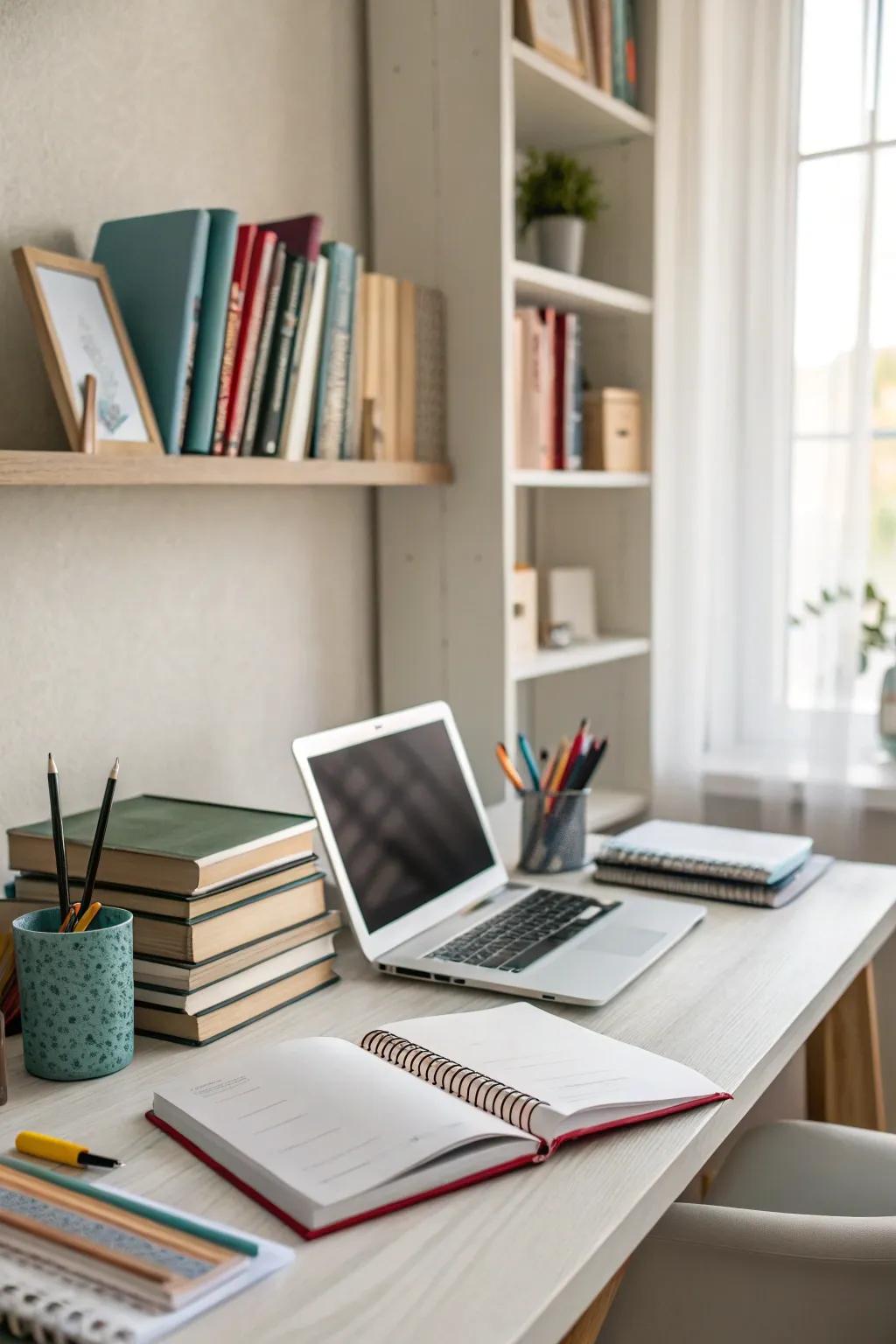 This method is an easy way to keep on top of organization.