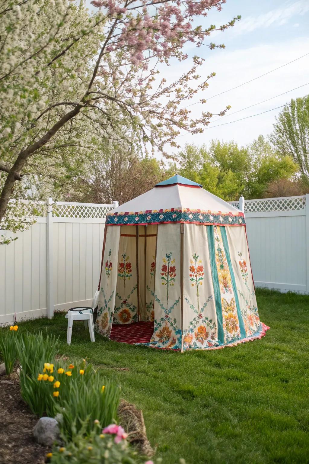A changing shelter offers convenience and adaptability for any occasion.
