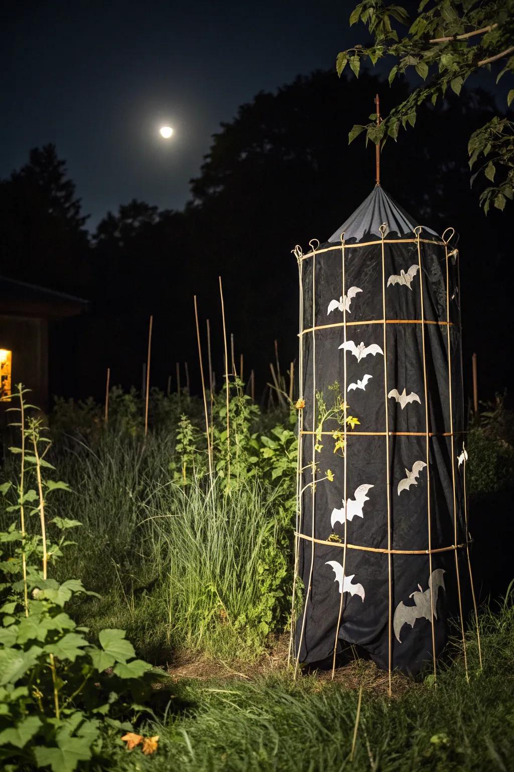 A chiropteran-filled nocturnal display that transforms your garden into a spooky spectacle.