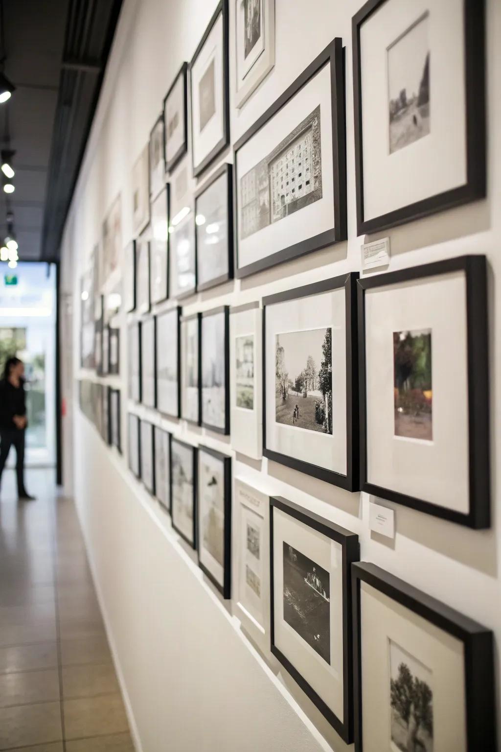 Monochrome frames deliver a smooth, unified visual.