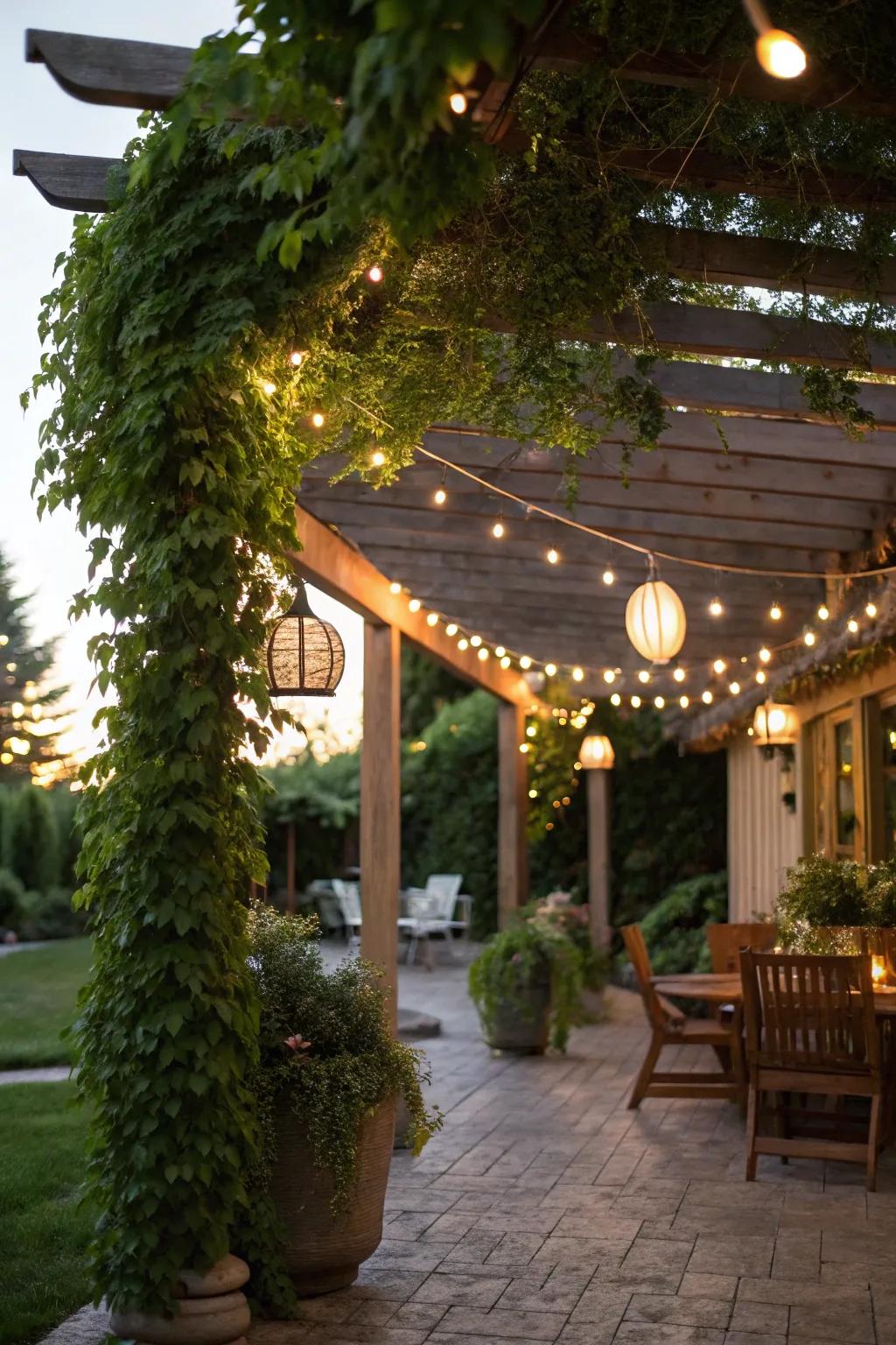 Merge luminaries and illumination ropes for depth and allure.