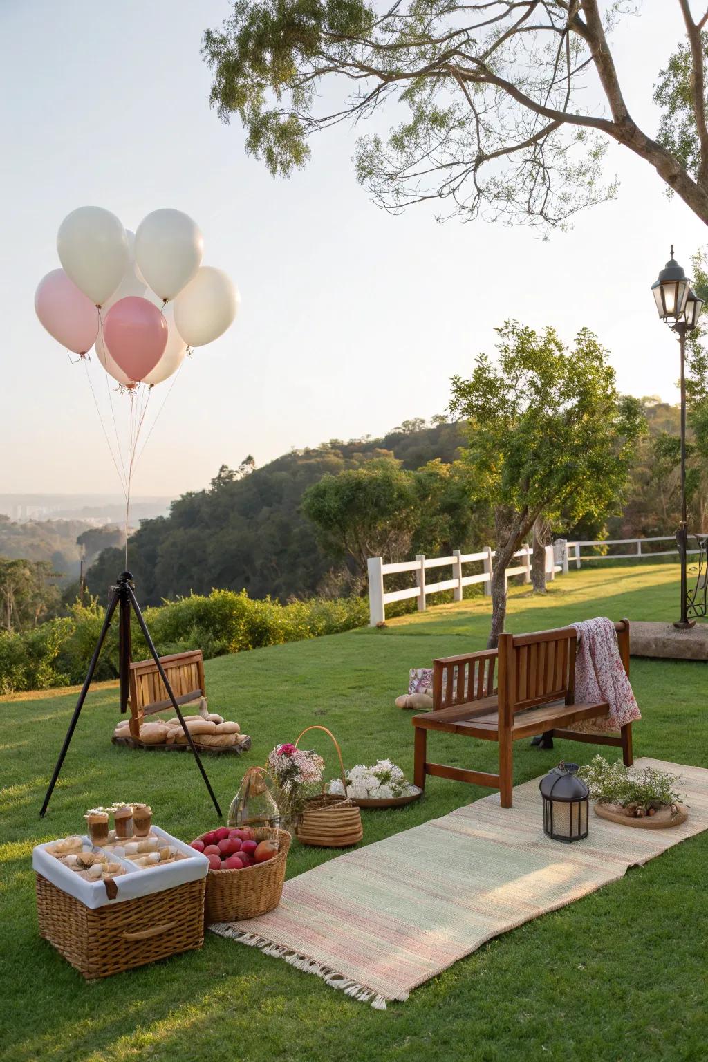 A photo vicinity with props guarantees plenty of unforgettable pictures.