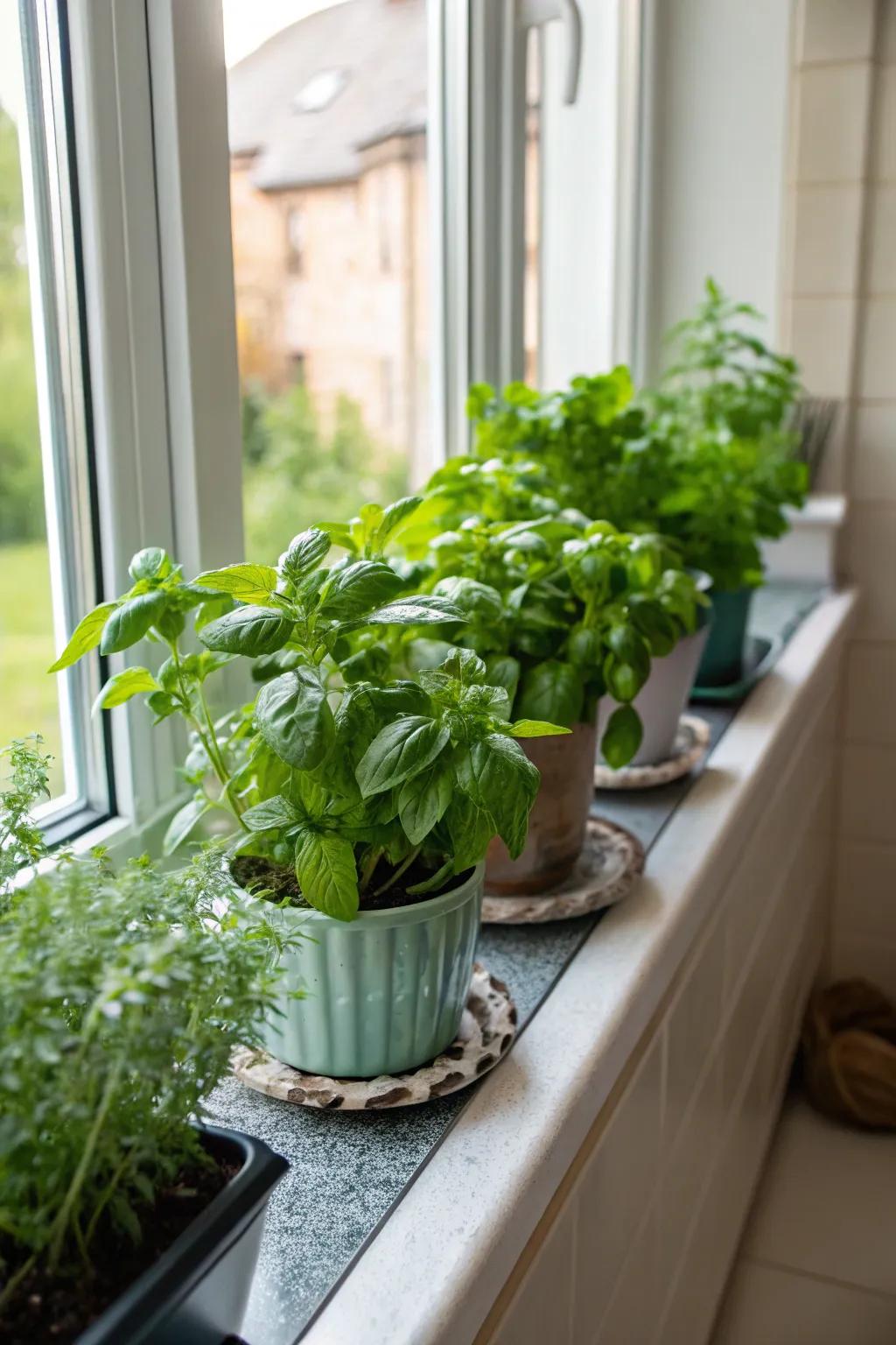 Spice up your kitchen with a herb garden.
