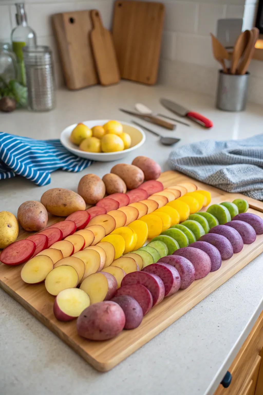 A spectrum of potatoes that wows.
