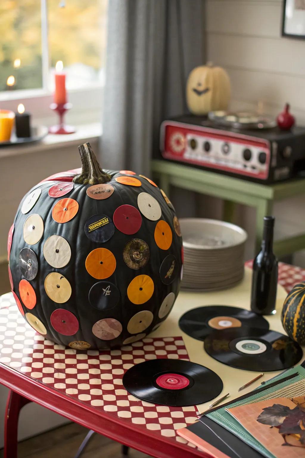 Groove-shrouded pumpkins are a hit with music aficionados.