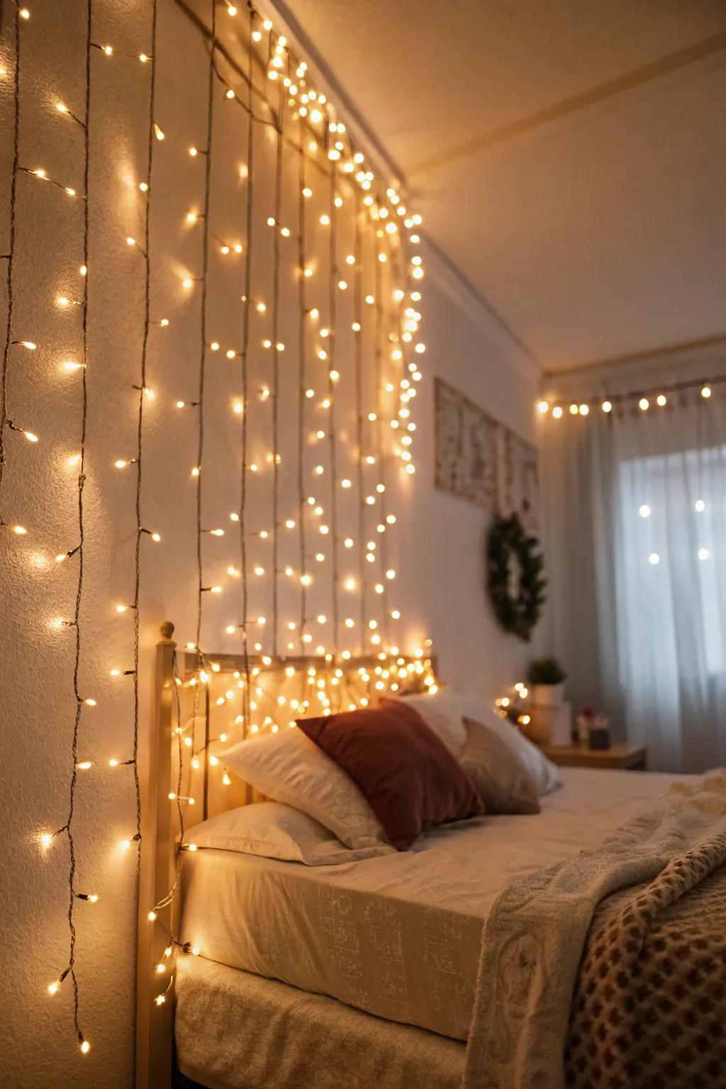 Create a magical ambiance with twinkle lights.