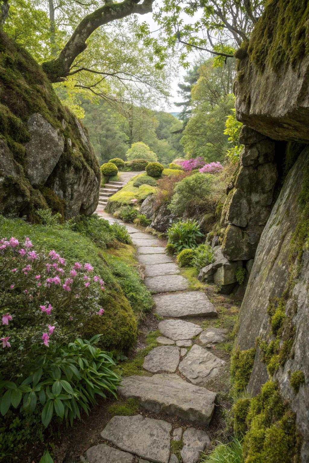 Concealed paths conjure a sense of mystery and discovery in your garden.