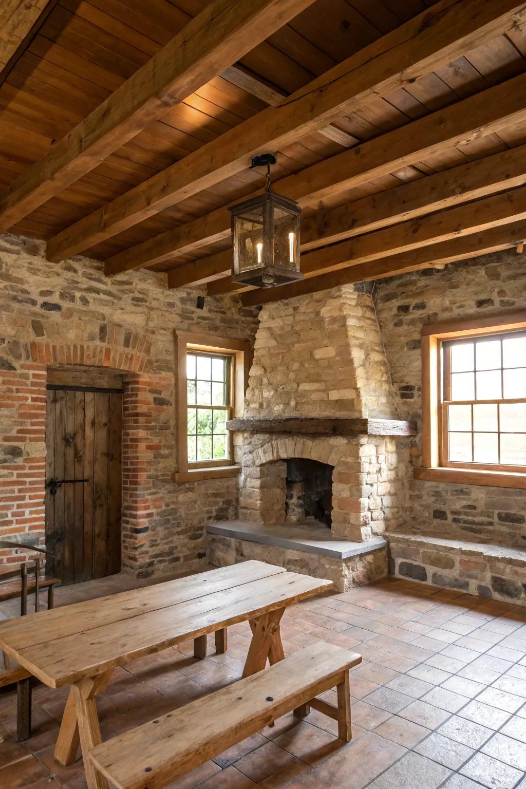 A casual room featuring earth tones and charm.